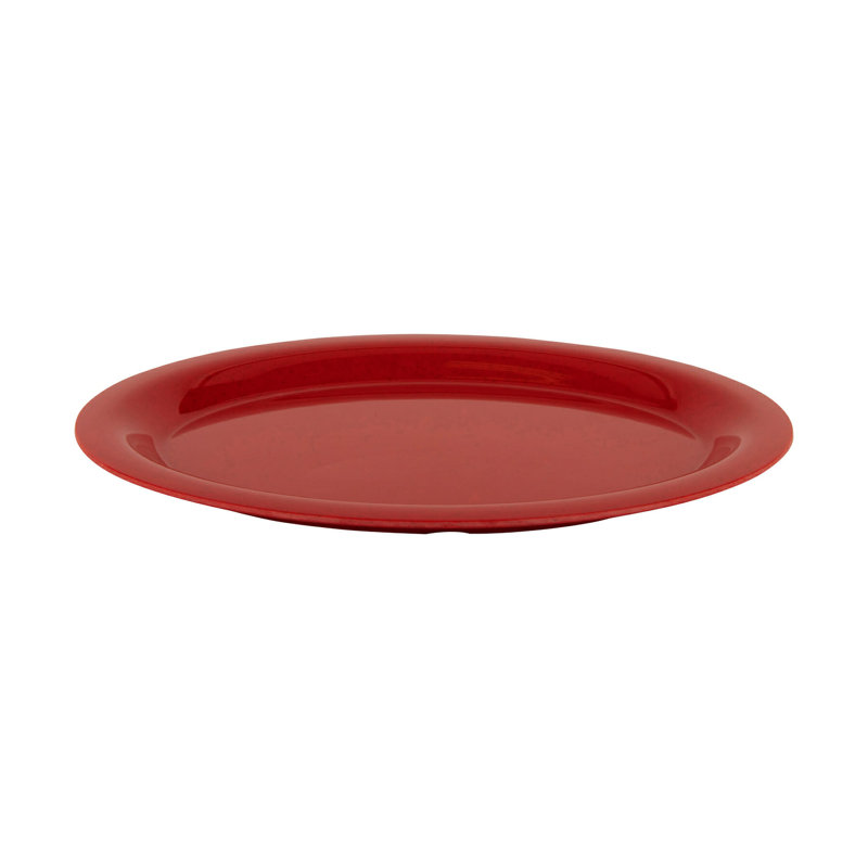 GET Melamine Oval Serving Platters,Red, 0.91" H x 13.5" L x 10.25" W