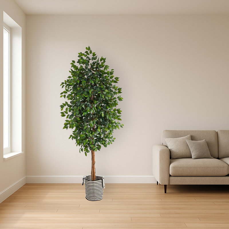 Ficus Artificial Tree in Handmade Jute Planter