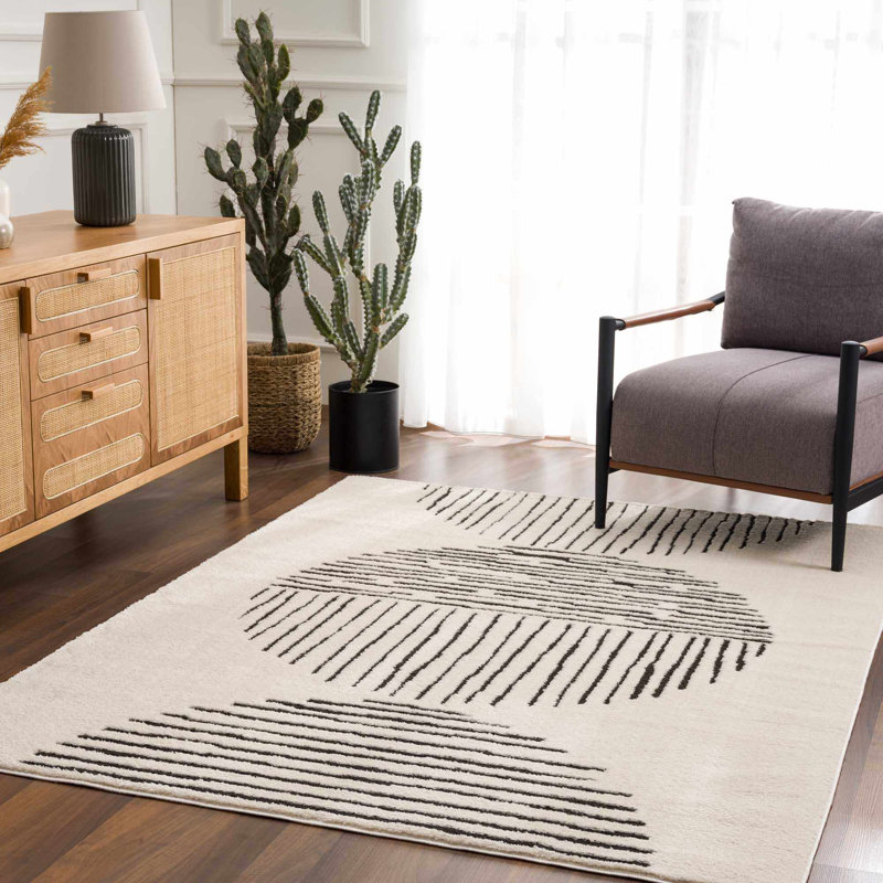 Jaileah Geometric Indoor Rug, Rectangle 6'7" x 9'
