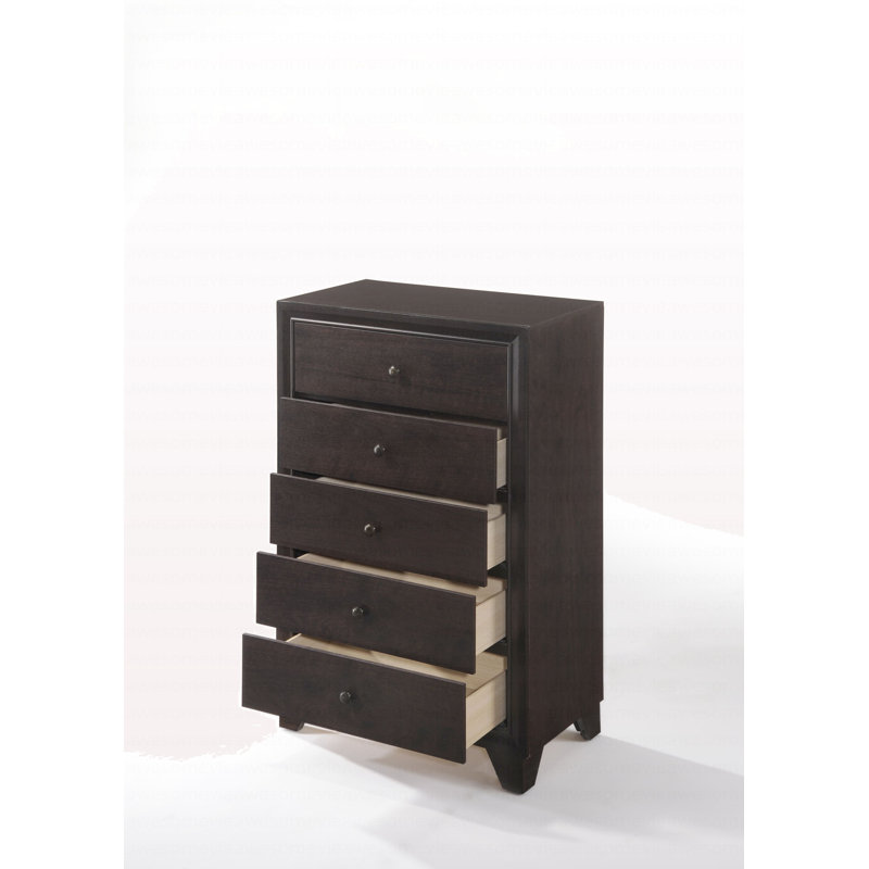 Commode moderne à finition espresso