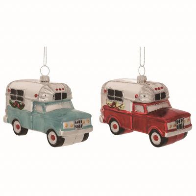 2.25'' Glass Holiday Shaped Ornament