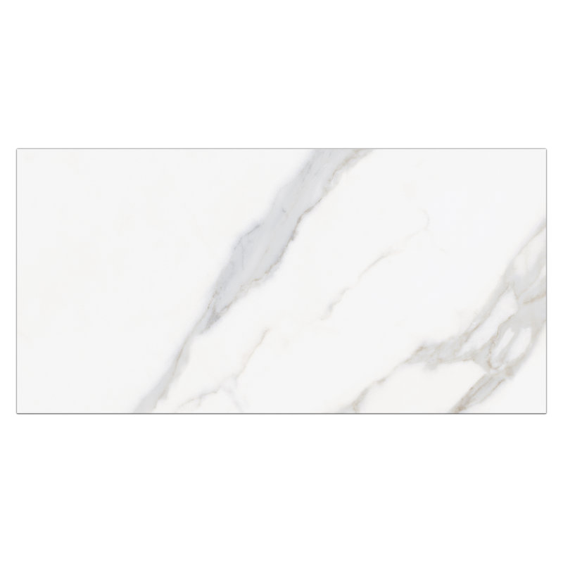 Ayer 12" x 24" Matte Statuario Look Porcelain Tiles