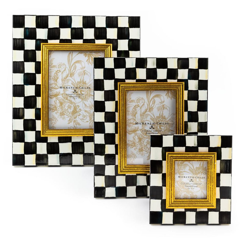 Courtly Check Frame, 5" W x 7" H