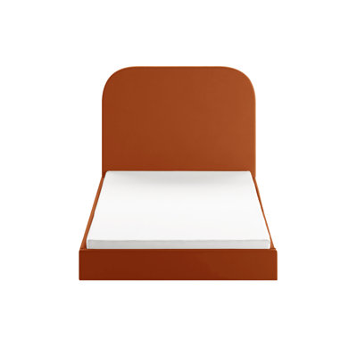 Plum Upholstered Ottoman Storage Bed