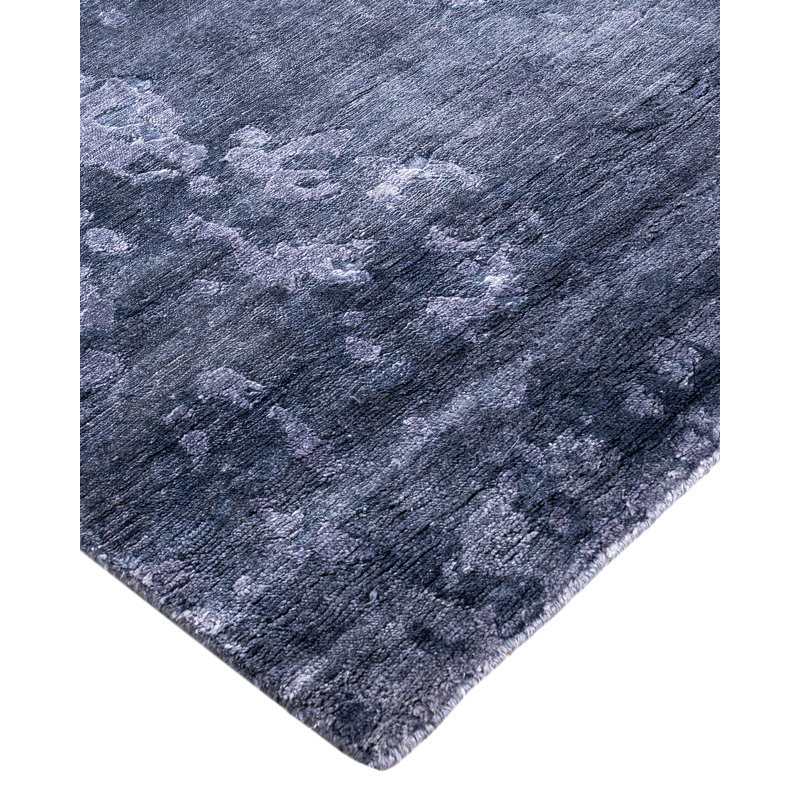 Overdyed One-of-a-Kind Rectangle 9'1" X 12'2" Hand Knotted Area Rug