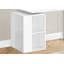 Bureau d'ordinateur, bureau à domicile, à gauche, à droite, tablettes de rangement, L 55 po, travail, ordinateur portable, stratifié, métal, contemporain, moderne-2050329945