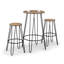 Knisely Counter Stool with Metal Frame