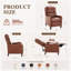 Fauteuil inclinable à pousser avec pédale allongée pour les utilisateurs de plus de 6 pieds-133217412-133664526