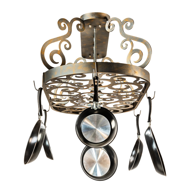Neo 4 Light Handcrafted Hanging Pot Rack
