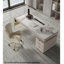 Bureau de table en pierre frittée de style luxueux-110875338