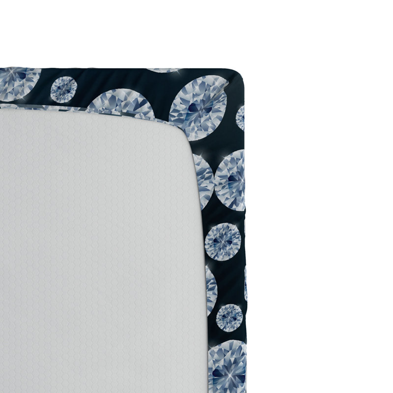 Microfiber Polka Dots Fitted Sheet, Full Fitted Sheet