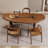 Brown Unique shape Solid Wood Pine wood Dining table-1544672673