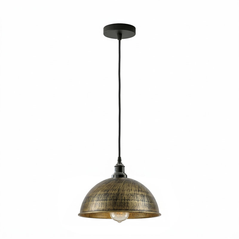 1 - Light Dome Pendant, Yes, Brushed Brass
