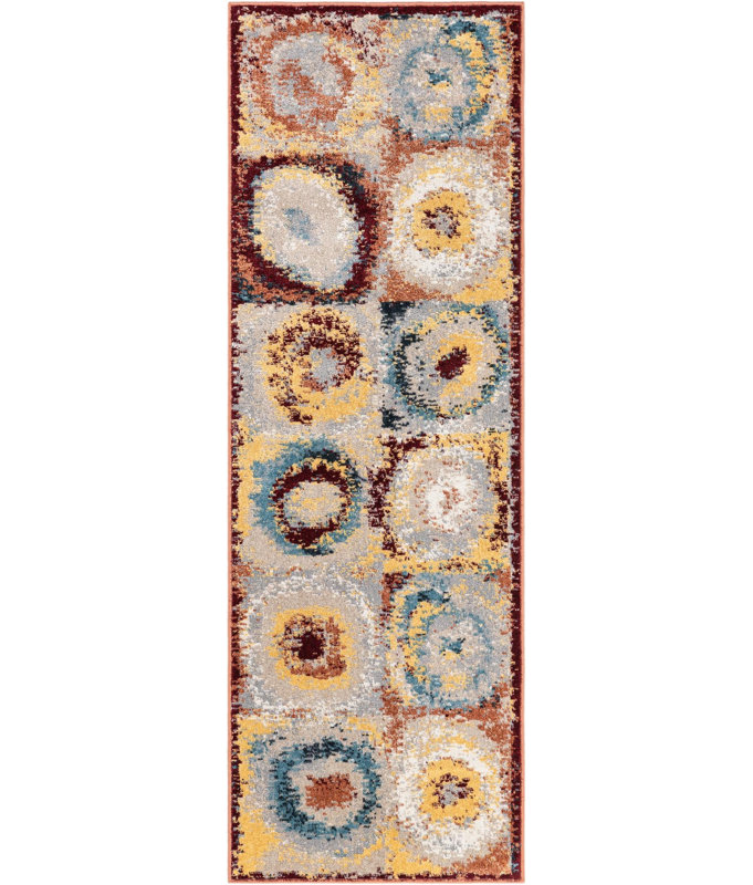  Tiles Kamala Washable Rug, Runner 2' x 6'1"