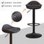 Beles Swivel Adjustable Height Counter Stool with Metal Frame-607633962