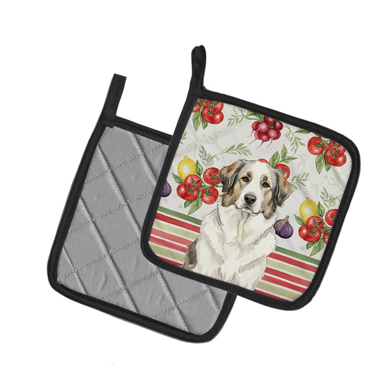 Paire de porte-casseroles Badger Great, Blanc / Gris