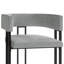 Chaise de salle à manger en métal noir-791926863