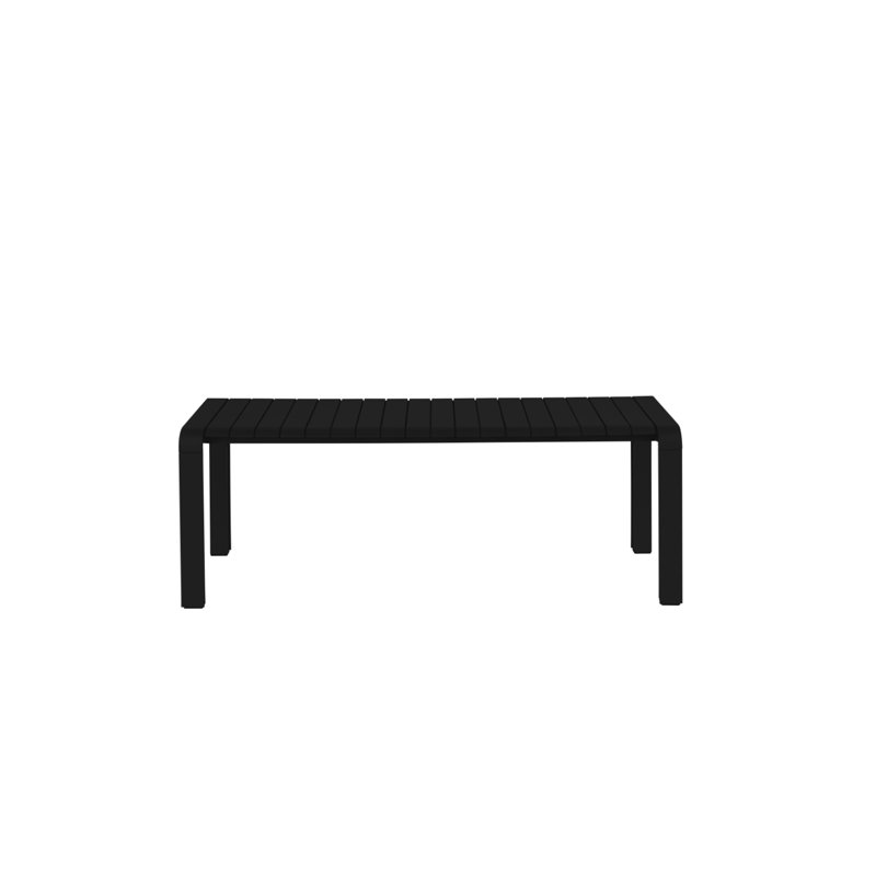 Banc de jardin en aluminium, Noir