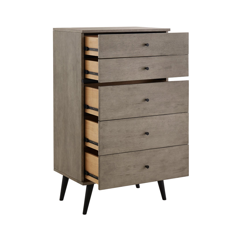 Commode 5 tiroirs Macedo Mid-Century