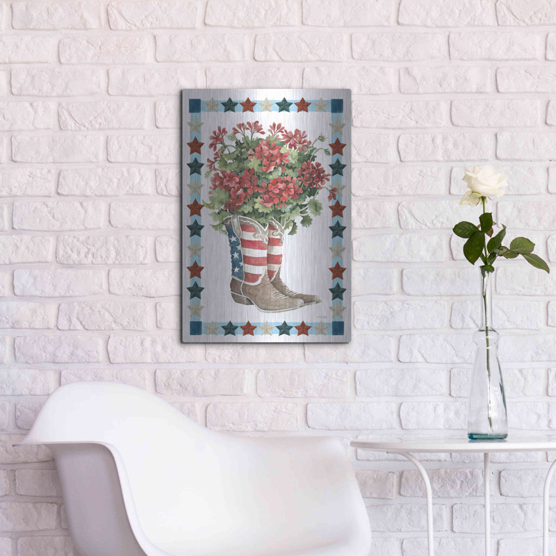 "Bottes patriotiques" par Cindy Jacobs, H 24 po x l 16 po