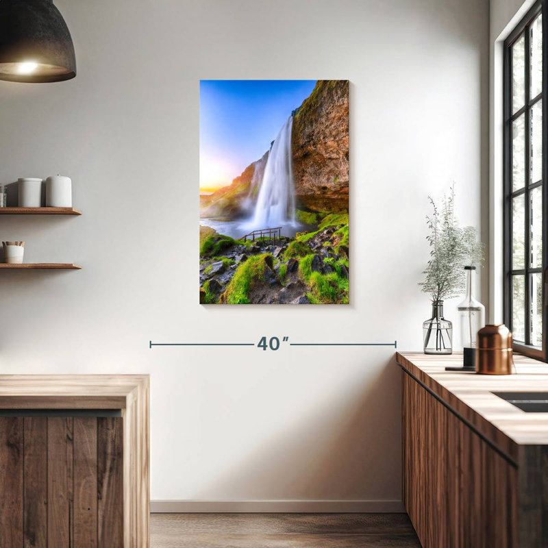 Kerrick Islandais Seljalandsfoss Falls, H 36 po x l 24 po
