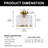 1 - Light Flush Mount Ceiling Light Clear Hammered Glass-128004512