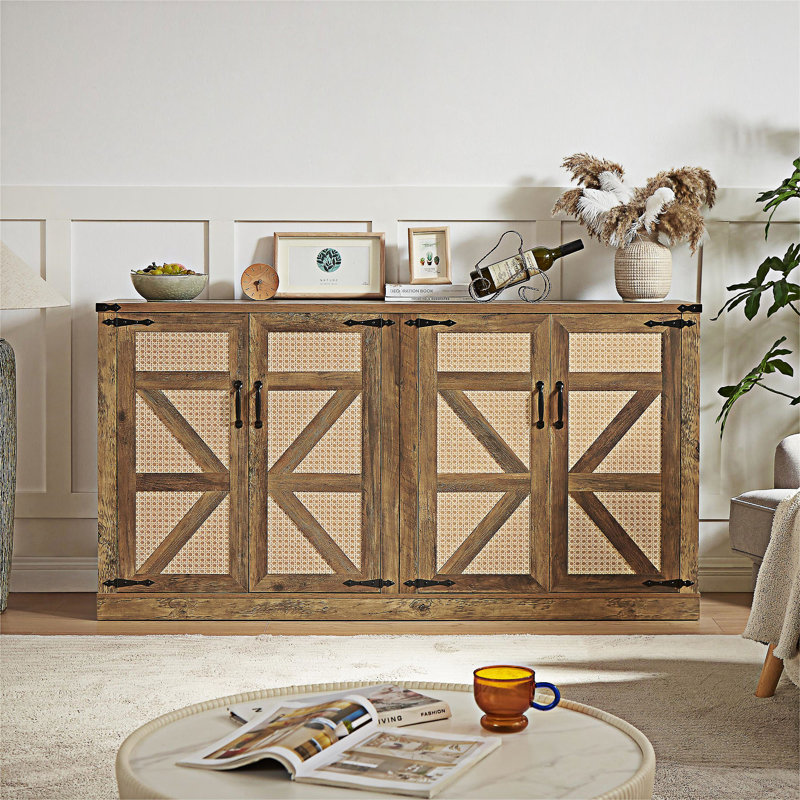 Buffet avec portes de grange