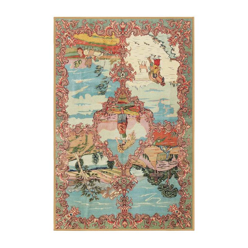 Oriental Indoor Rug, Rectangle 6' x 9'