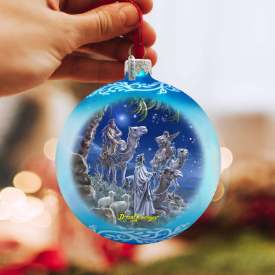 3.5'' Handmade Glass Ball Ornament