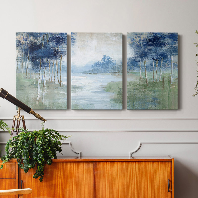 " Birch River " 3 - Pieces, 48" H x 96" W x 1.5" D