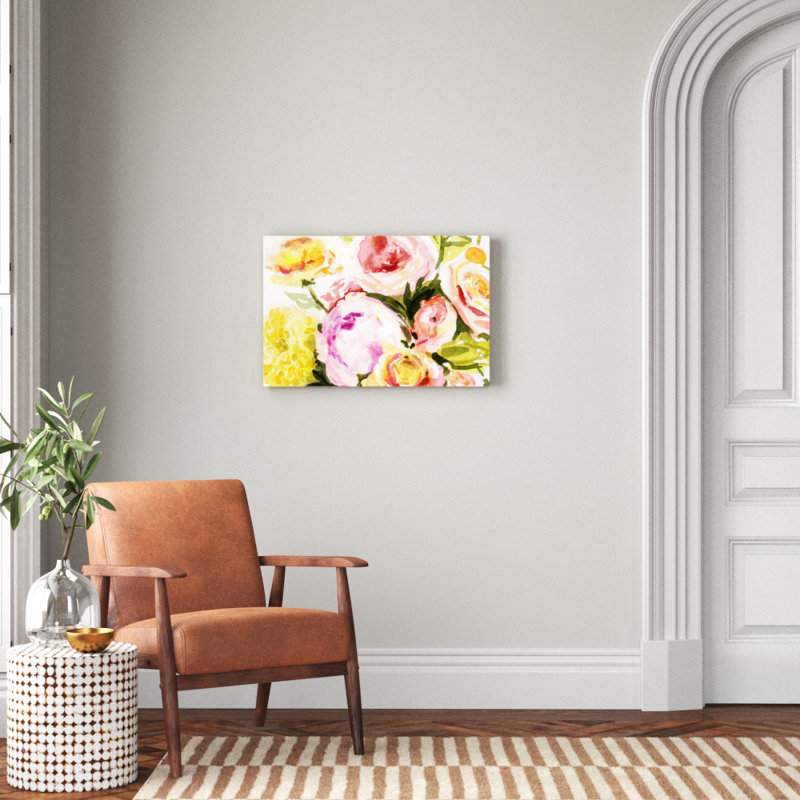 Loose Arrangement IV by Victoria Borges - Painting Print, 20cm H x 30cm W, Wrapped Canvas