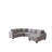 Upholstered U-Shaped Sectional Right Hand Facing-1261147362