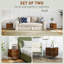 45cm W Steel Bedside Table
