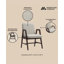 Fauteuil de salle à manger rembourré Stella-1774527256
