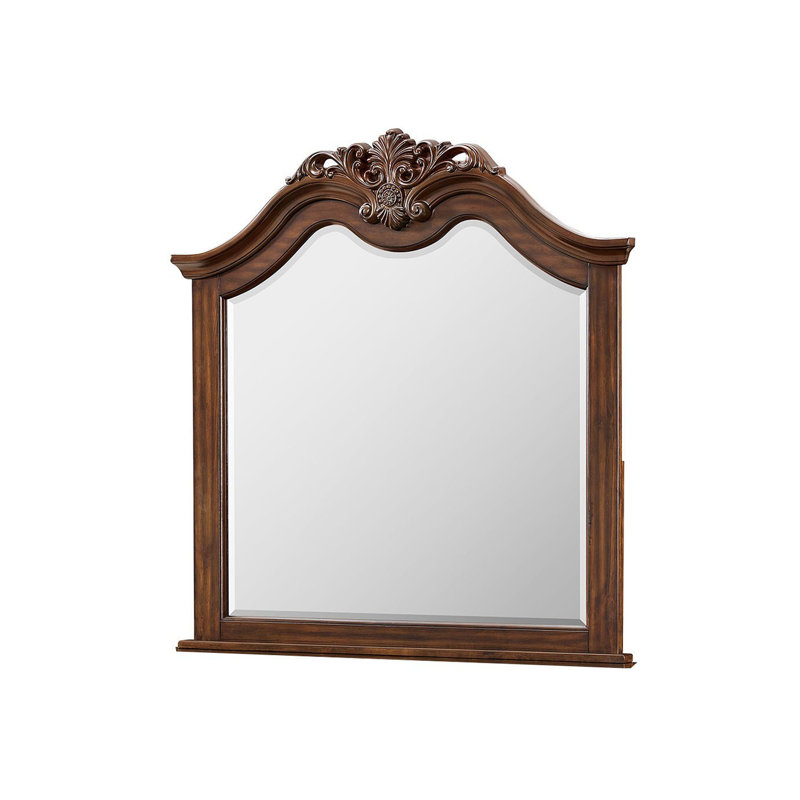 Miroir traditionnel l 44,4 po cerise