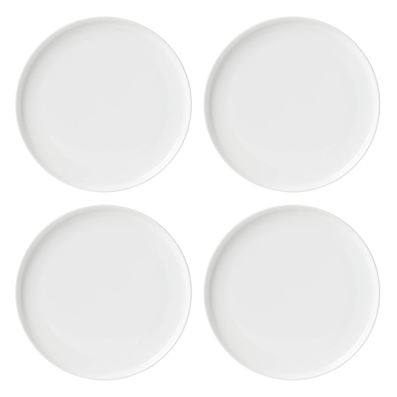 White Porcelain 12-Piece Dinnerware Set for Four