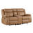 Oversized Manual Reclining Loveseat Sofa with Cupholders-Saddle-120433399