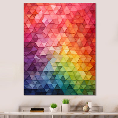 Formes géométriques colorées - art mural géométrique