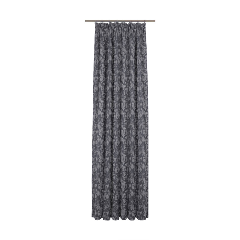 Micheal Opaque Curtains, With pleater tape, Dark blue, 145cm Width x 145cm Drop
