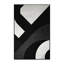 Tapis géométrique noir et moderne lavable à la machine Bensonhurst - Reliure noire-1090203924