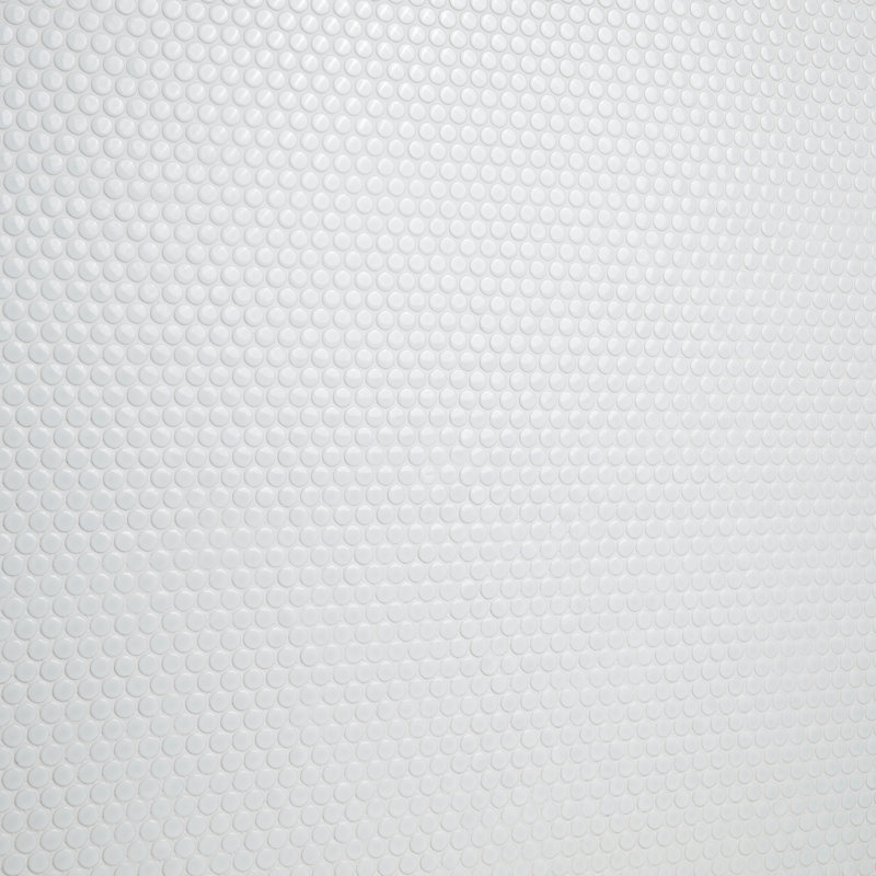 Carreau de mosaïque de plancher et de mur en porcelaine de 12 po x 13 po Silica White, Blanc de silice brillant