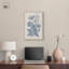 Décoration murale florale saphir sur toile par Art Remedy, cadre argenté, 16 x 24-1282961592-1282961574