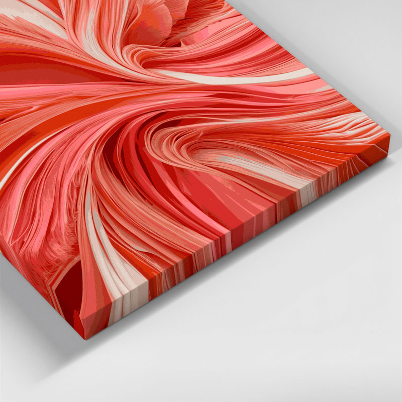Art numérique sur toile, abstraction numérique 5, H 16 po x l 16 po