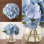 Fleurs d'hortensia artificielles avec vase-1434953028