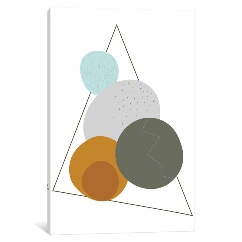 «Eggs in a Triangle», impression sur toile tendue, H 18 po x l 12 po x P 1,5 po, Pas de tapis, Toile tendue