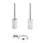 Picola 15.6in. H Wall Mounted Toilet Brush and Holder