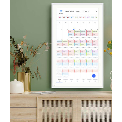  15.6" All-in-one Smart Family Calendar Frame, Digital Chore Chart, To-do List Organizer, Meal Planner, Cloud Photo Storage, Full Hd Touchscreen