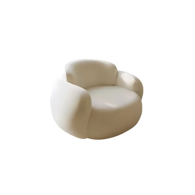 Curved negotiating  leather sofa