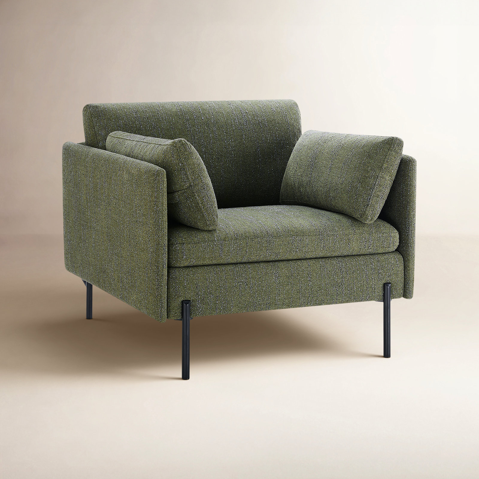Moab Upholstered Armchair, Mellow Forest Chenille