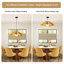 1 - Light Farmhouse Boho Wooden Chandelier